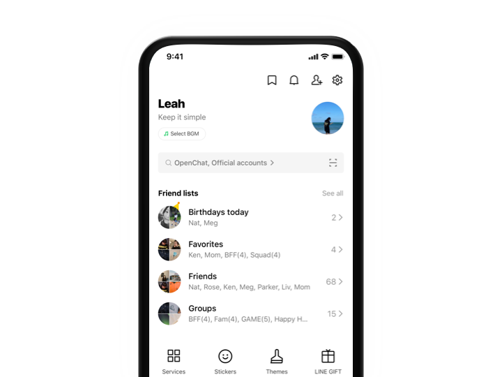LINE 全新客户端界面预览